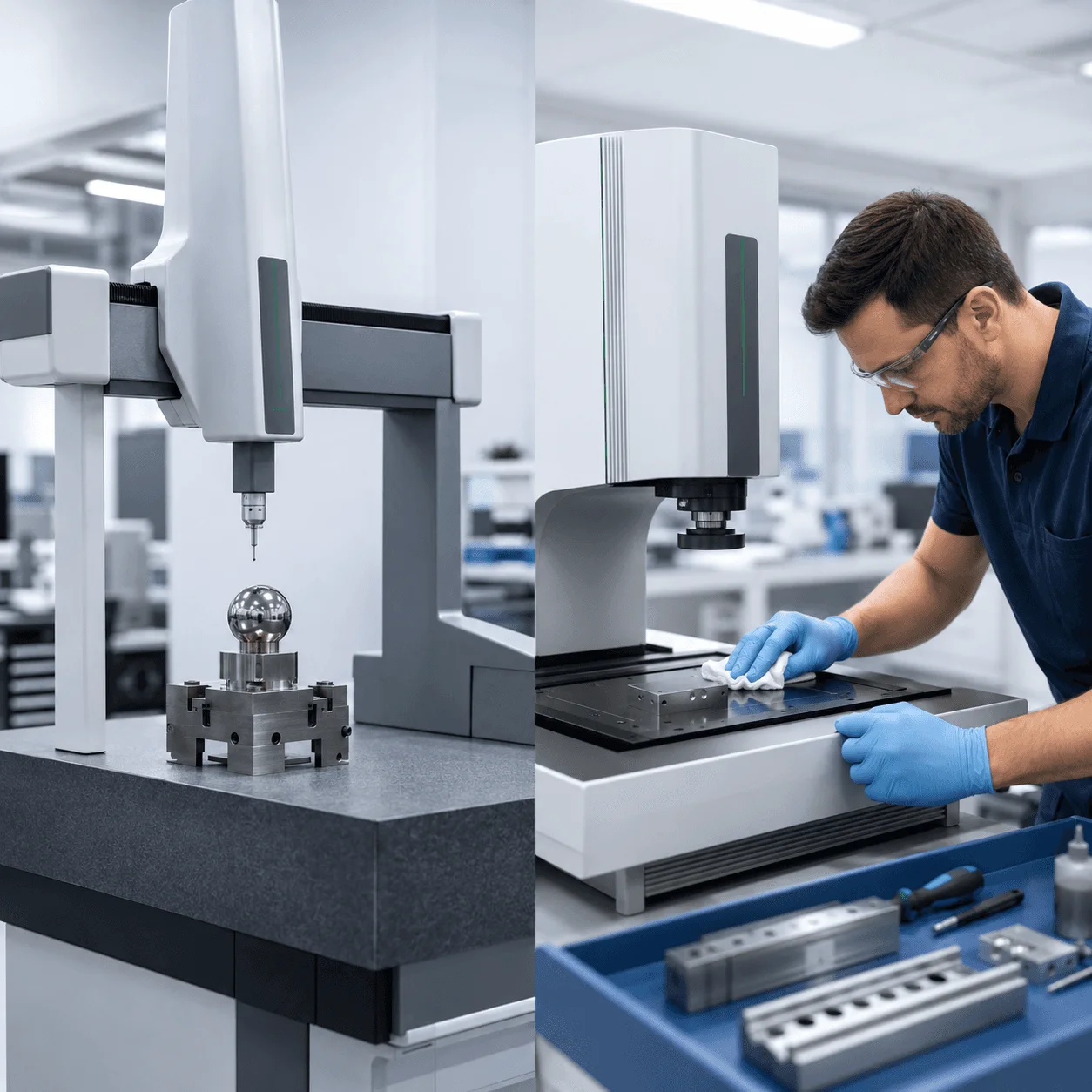 Industrial measurement machine calibration and preventive maintenance service
